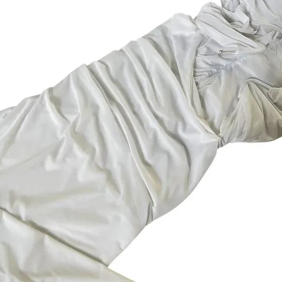 Christopher Esber Venusa Tee Dress in White - Picture 5 of 13